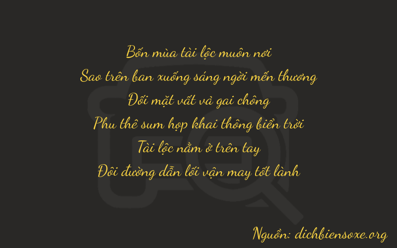 Thơ dịch biển số xe 47282
