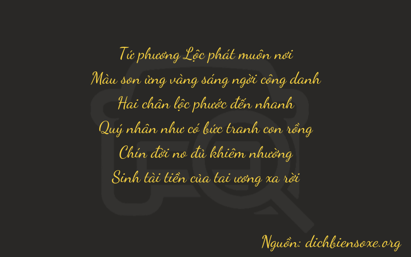 Thơ dịch biển số xe 47295