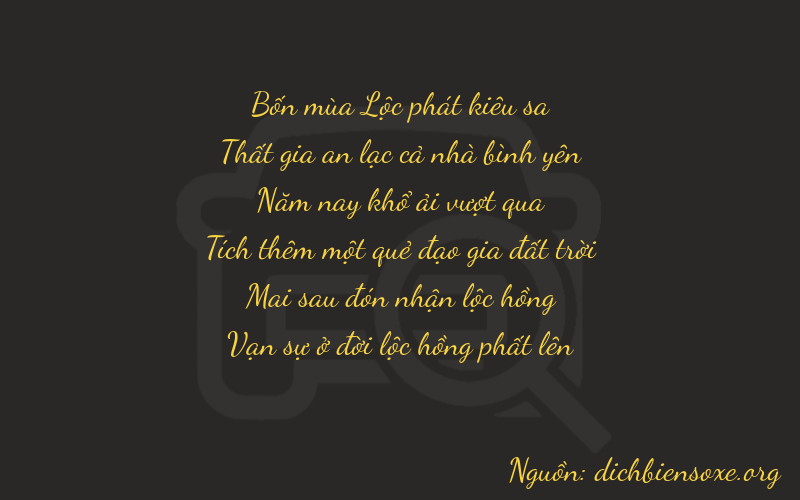 Thơ dịch biển số xe 47524