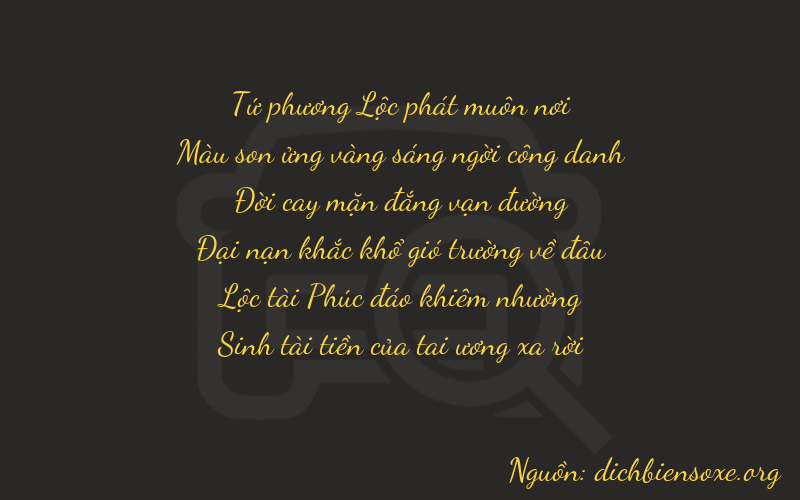 Thơ dịch biển số xe 47565
