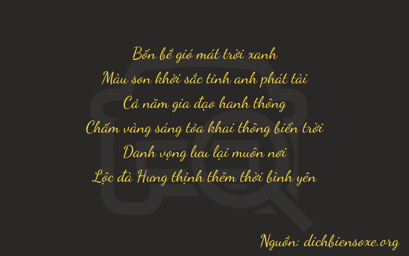 Thơ dịch biển số xe 47586