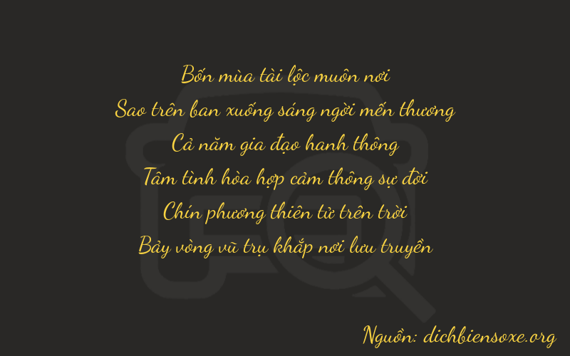 Thơ dịch biển số xe 47597