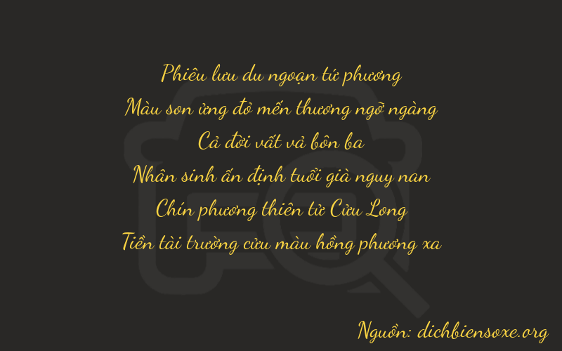 Thơ dịch biển số xe 47599