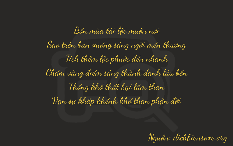 Thơ dịch biển số xe 47615