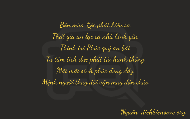 Thơ dịch biển số xe 47623