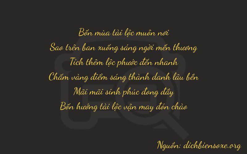 Thơ dịch biển số xe 47624