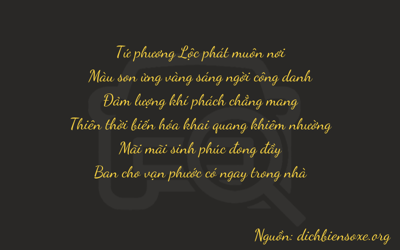 Thơ dịch biển số xe 47628