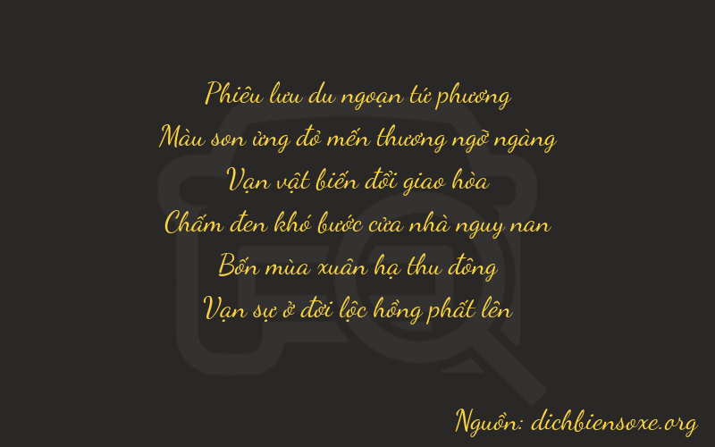Thơ dịch biển số xe 47644
