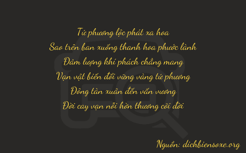 Thơ dịch biển số xe 47647