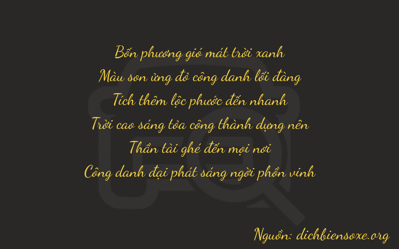 Thơ dịch biển số xe 47661