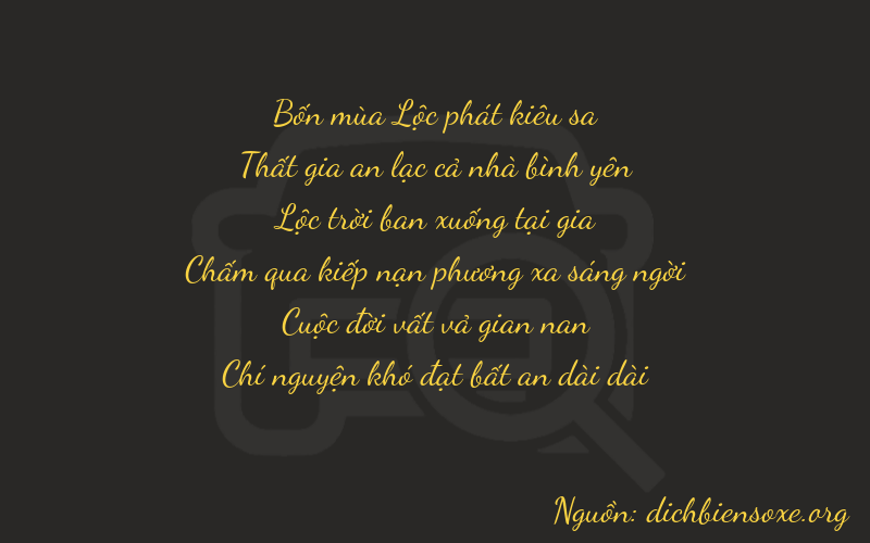 Thơ dịch biển số xe 47677