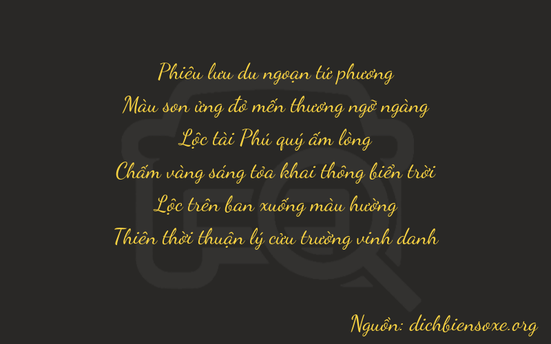 Thơ dịch biển số xe 47689