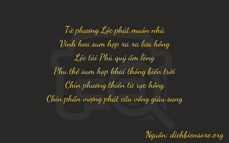 Thơ dịch biển số xe 47699