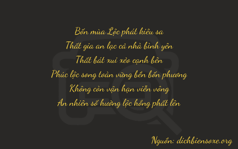 Thơ dịch biển số xe 47704