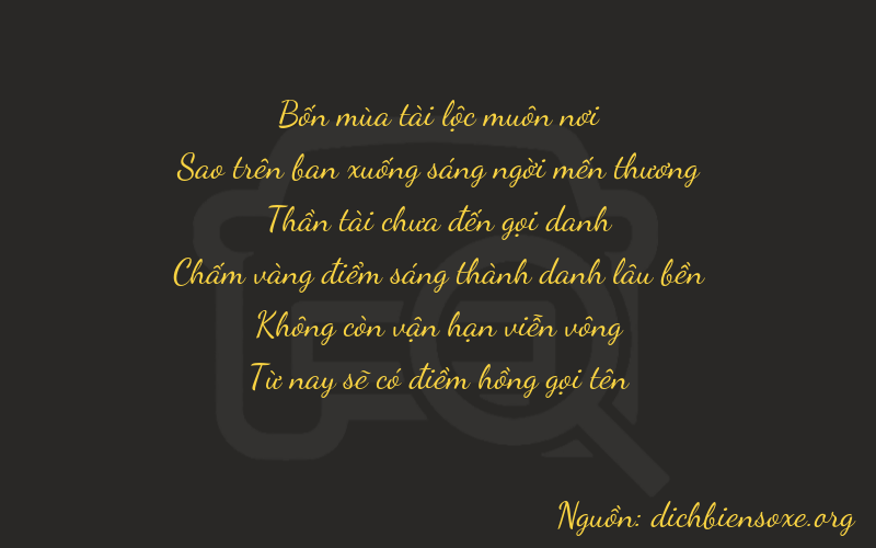 Thơ dịch biển số xe 47705