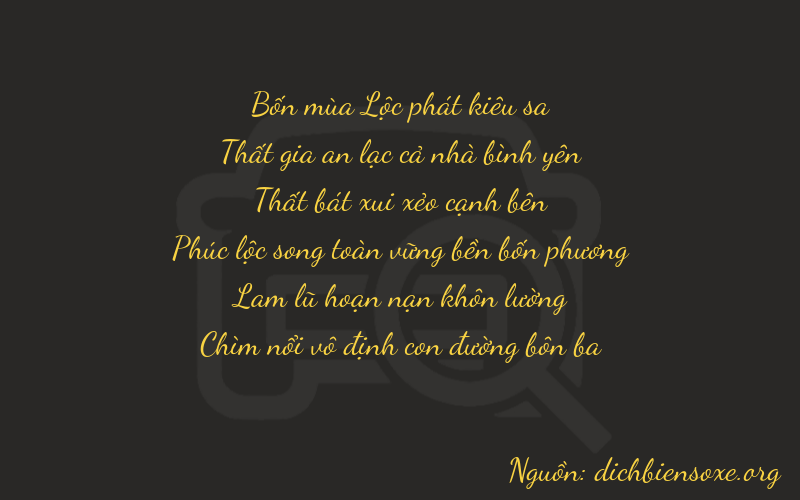 Thơ dịch biển số xe 47713