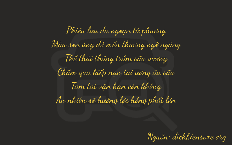 Thơ dịch biển số xe 47734