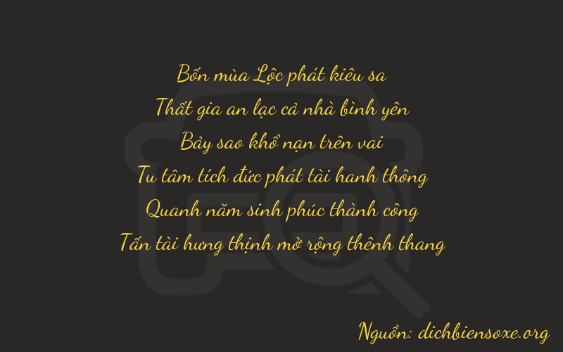 Thơ dịch biển số xe 47758