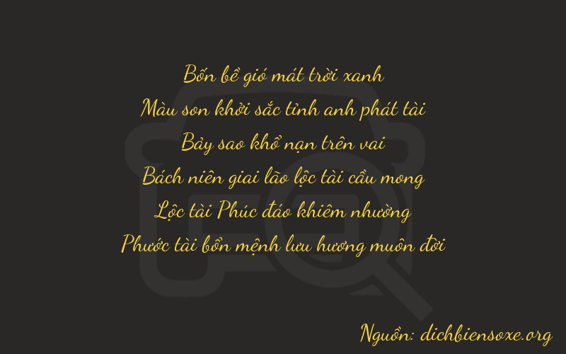 Thơ dịch biển số xe 47766