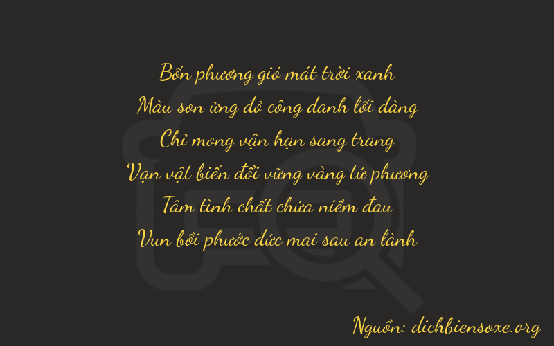Thơ dịch biển số xe 47787