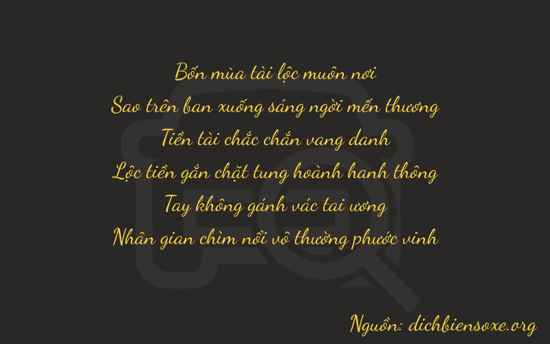 Thơ dịch biển số xe 47804