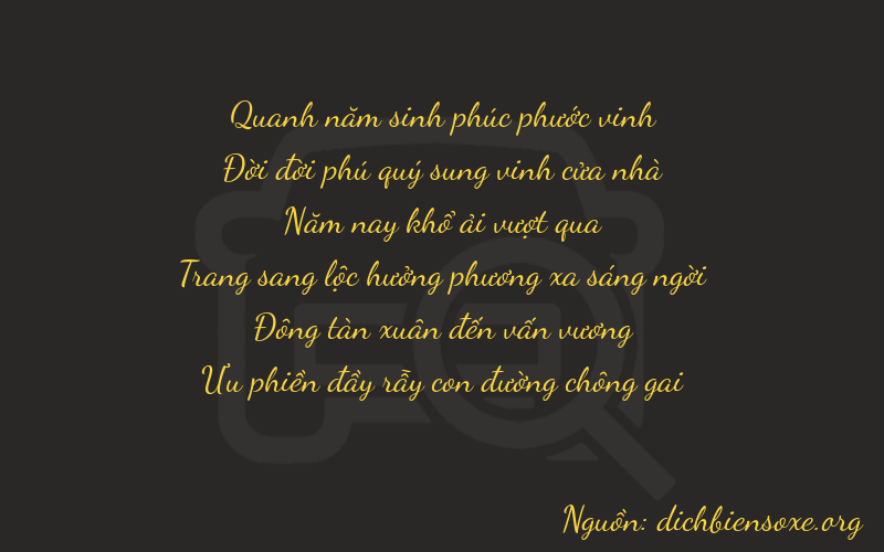 Thơ dịch biển số xe 51546