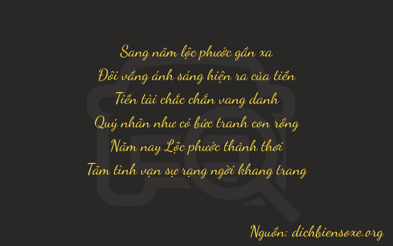 Thơ dịch biển số xe 52854