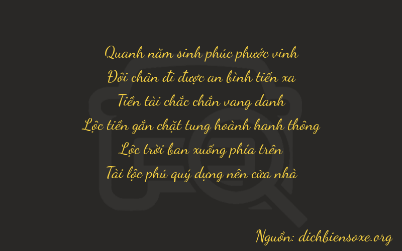 Thơ dịch biển số xe 52862