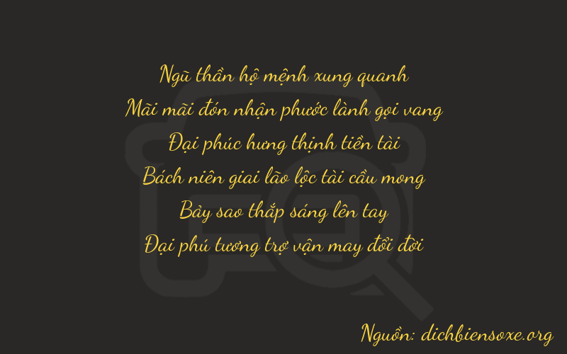 Thơ dịch biển số xe 52876