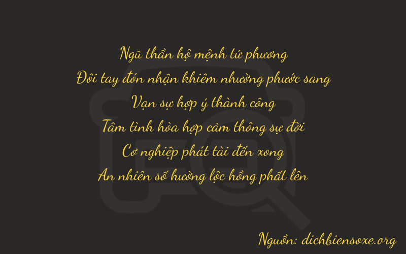Thơ dịch biển số xe 52884