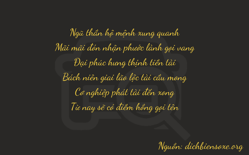 Thơ dịch biển số xe 52885