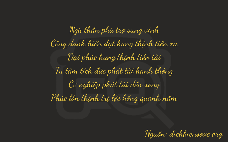 Thơ dịch biển số xe 52886