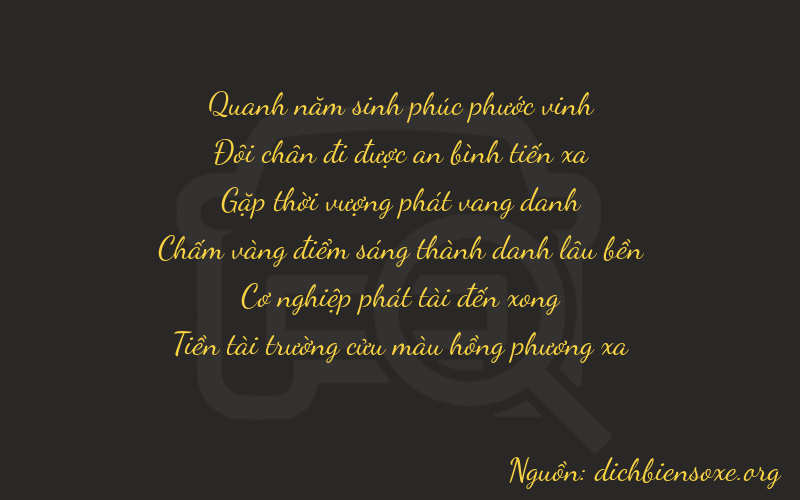Thơ dịch biển số xe 52889