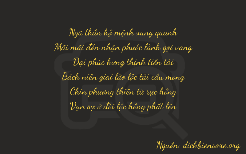 Thơ dịch biển số xe 52894