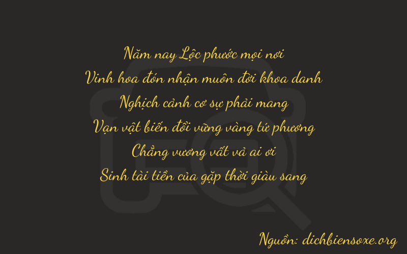 Thơ dịch biển số xe 52905