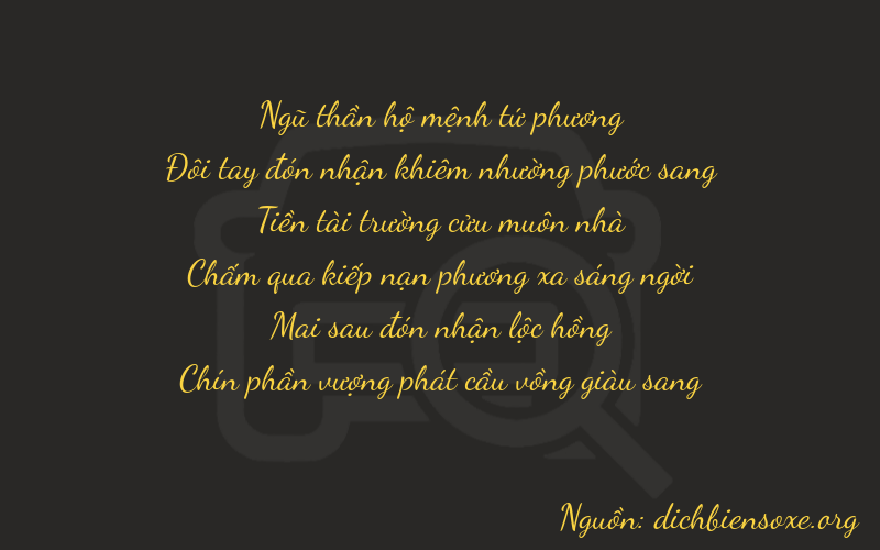 Thơ dịch biển số xe 52929