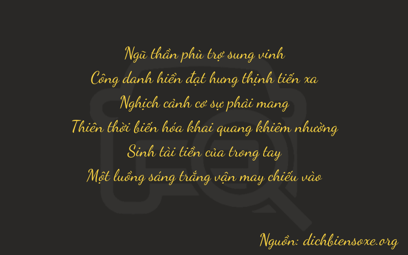 Thơ dịch biển số xe 52931