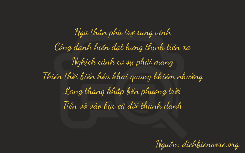 Thơ dịch biển số xe 52940
