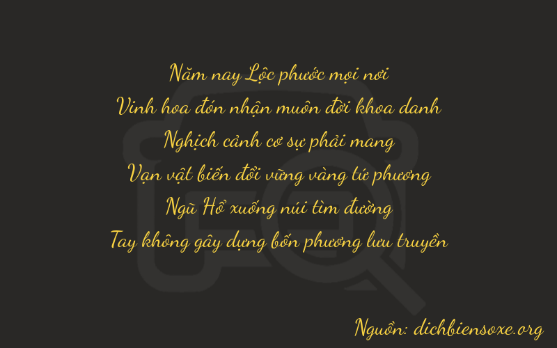 Thơ dịch biển số xe 52950