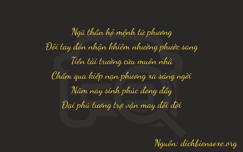 Thơ dịch biển số xe 52956