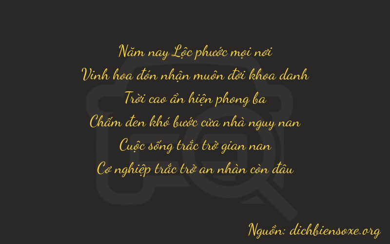Thơ dịch biển số xe 52959
