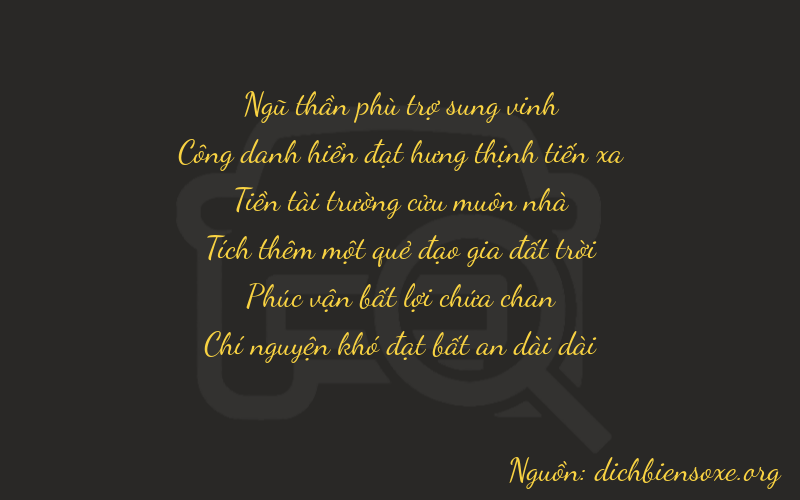 Thơ dịch biển số xe 52967