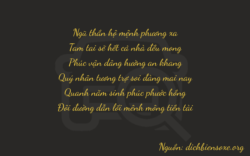 Thơ dịch biển số xe 53252