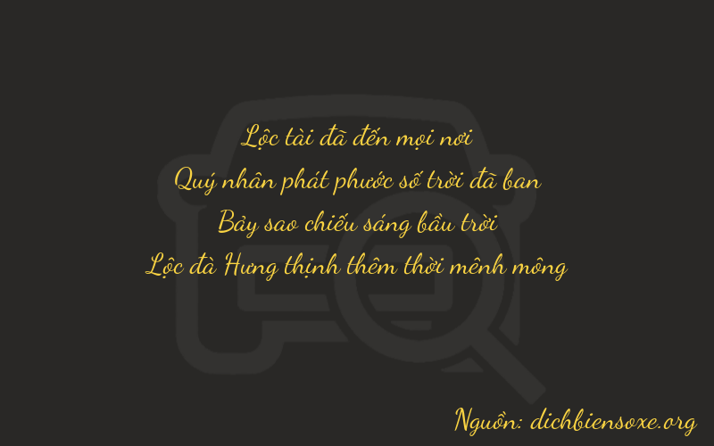 Thơ dịch biển số xe 6876