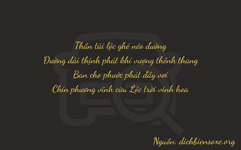 Thơ dịch biển số xe 6889