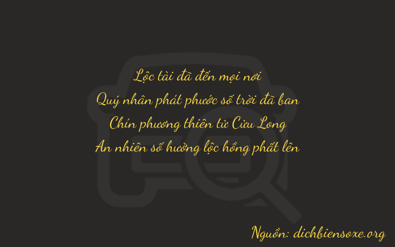 Thơ dịch biển số xe 6894