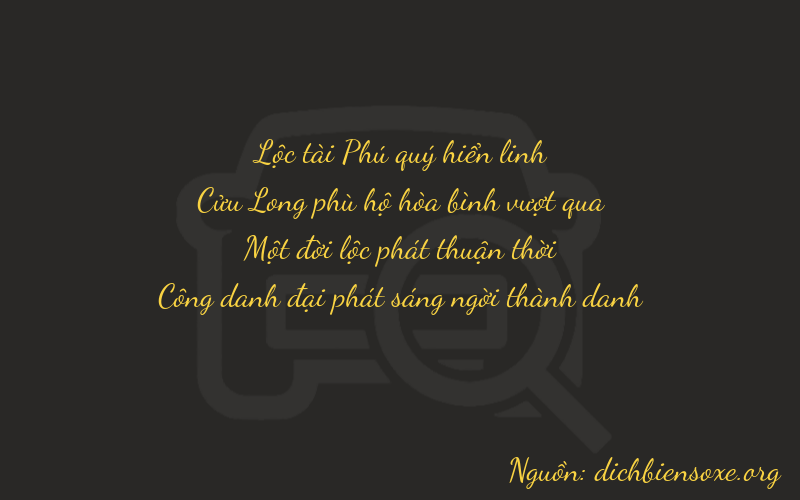 Thơ dịch biển số xe 6911