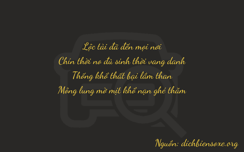 Thơ dịch biển số xe 6914