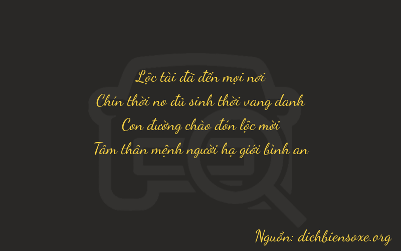 Thơ dịch biển số xe 6923