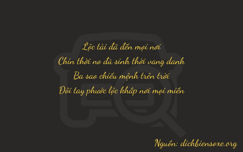 Thơ dịch biển số xe 6932